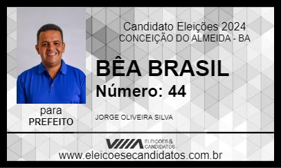 Candidato BÊA BRASIL 2024 - CONCEIÇÃO DO ALMEIDA - Eleições