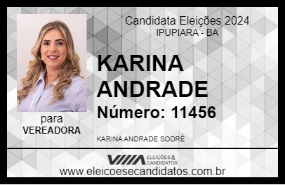 Candidato KARINA ANDRADE 2024 - IPUPIARA - Eleições