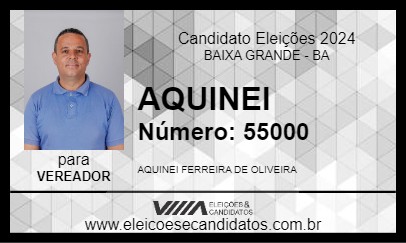 Candidato AQUINEI 2024 - BAIXA GRANDE - Eleições