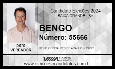 Candidato BENGO 2024 - BAIXA GRANDE - Eleições