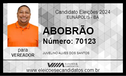 Candidato ABOBRÃO 2024 - EUNÁPOLIS - Eleições