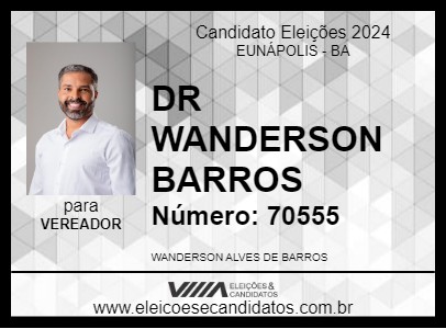 Candidato DR WANDERSON BARROS 2024 - EUNÁPOLIS - Eleições