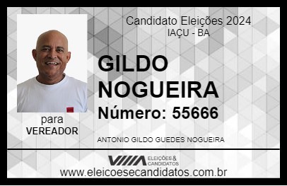 Candidato GILDO NOGUEIRA 2024 - IAÇU - Eleições