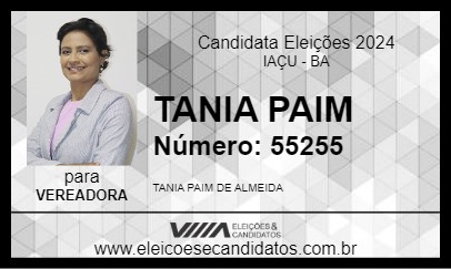 Candidato TANIA PAIM 2024 - IAÇU - Eleições