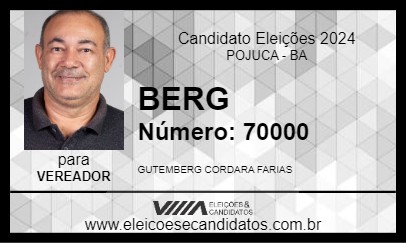 Candidato BERG 2024 - POJUCA - Eleições