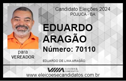 Candidato EDUARDO ARAGÃO 2024 - POJUCA - Eleições