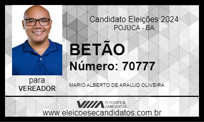 Candidato BETÃO 2024 - POJUCA - Eleições