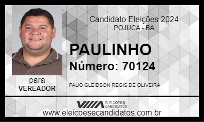 Candidato PAULINHO 2024 - POJUCA - Eleições