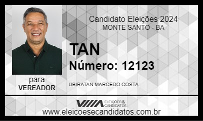 Candidato TAN 2024 - MONTE SANTO - Eleições