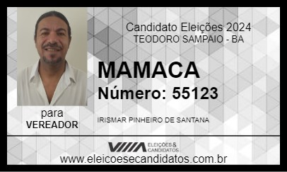 Candidato MAMACA 2024 - TEODORO SAMPAIO - Eleições