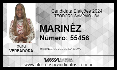 Candidato MARINÊZ 2024 - TEODORO SAMPAIO - Eleições