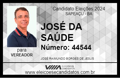 Candidato JOSÉ DA SAÚDE 2024 - SAPEAÇU - Eleições