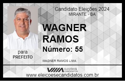 Candidato WAGNER RAMOS 2024 - MIRANTE - Eleições