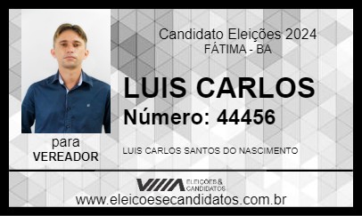 Candidato LUIS CARLOS 2024 - FÁTIMA - Eleições