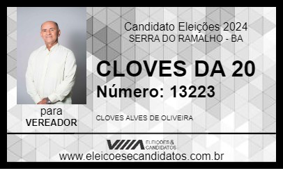 Candidato CLOVES DA 20 2024 - SERRA DO RAMALHO - Eleições