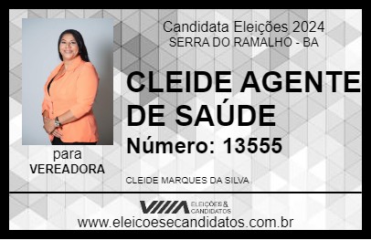 Candidato CLEIDE AGENTE DE SAÚDE 2024 - SERRA DO RAMALHO - Eleições