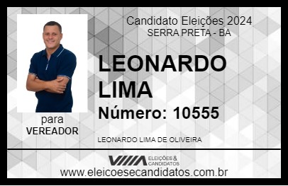 Candidato LEONARDO LIMA 2024 - SERRA PRETA - Eleições