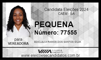 Candidato PEQUENA 2024 - CAEM - Eleições