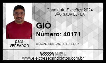 Candidato GIÓ 2024 - SÃO GABRIEL - Eleições