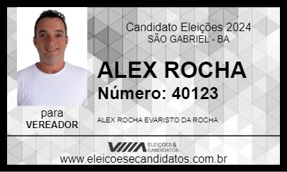 Candidato ALEX ROCHA 2024 - SÃO GABRIEL - Eleições