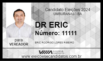 Candidato DR ERIC 2024 - UMBURANAS - Eleições