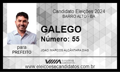 Candidato GALEGO 2024 - BARRO ALTO - Eleições