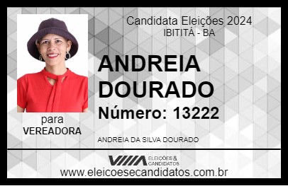 Candidato ANDREIA DOURADO 2024 - IBITITÁ - Eleições