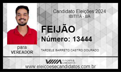 Candidato FEIJÃO 2024 - IBITITÁ - Eleições