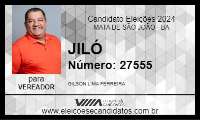 Candidato JILÓ 2024 - MATA DE SÃO JOÃO - Eleições