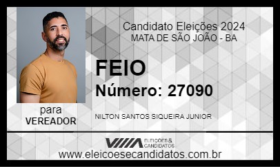 Candidato FEIO 2024 - MATA DE SÃO JOÃO - Eleições