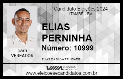 Candidato ELIAS PERNINHA 2024 - ITAMBÉ - Eleições