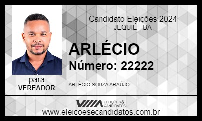 Candidato ARLÉCIO 2024 - JEQUIÉ - Eleições