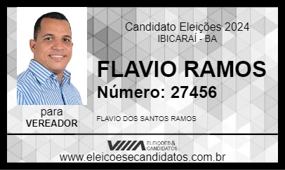 Candidato FLAVIO RAMOS 2024 - IBICARAÍ - Eleições