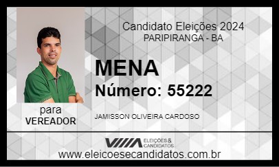 Candidato MENA 2024 - PARIPIRANGA - Eleições