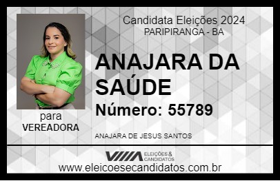 Candidato ANAJARA DA SAÚDE 2024 - PARIPIRANGA - Eleições