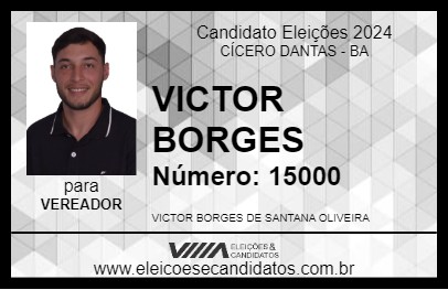 Candidato VICTOR BORGES 2024 - CÍCERO DANTAS - Eleições