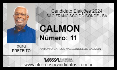 Candidato CALMON 2024 - SÃO FRANCISCO DO CONDE - Eleições