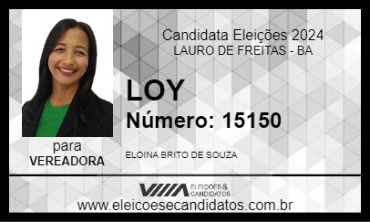 Candidato LOY 2024 - LAURO DE FREITAS - Eleições