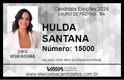 Candidato HULDA SANTANA 2024 - LAURO DE FREITAS - Eleições