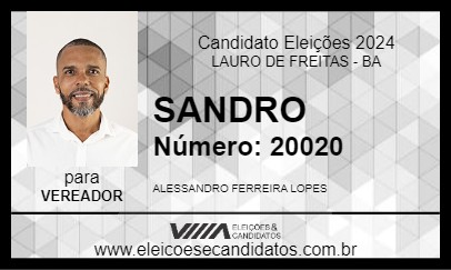 Candidato SANDRO 2024 - LAURO DE FREITAS - Eleições