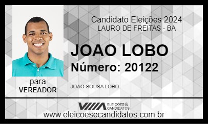 Candidato JOAO LOBO 2024 - LAURO DE FREITAS - Eleições