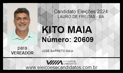 Candidato KITO MAIA 2024 - LAURO DE FREITAS - Eleições