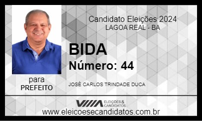 Candidato BIDA 2024 - LAGOA REAL - Eleições