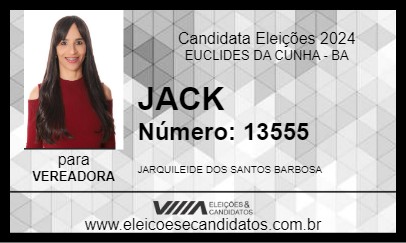 Candidato JACK 2024 - EUCLIDES DA CUNHA - Eleições