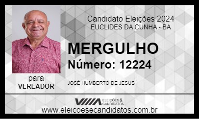 Candidato MERGULHO 2024 - EUCLIDES DA CUNHA - Eleições