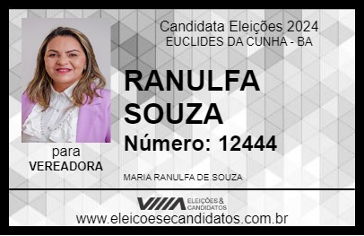 Candidato RANULFA SOUZA 2024 - EUCLIDES DA CUNHA - Eleições