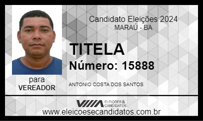 Candidato TITELA 2024 - MARAÚ - Eleições