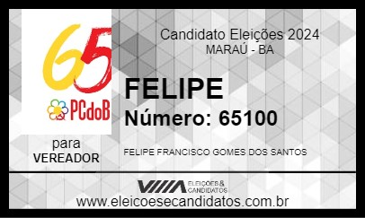 Candidato FELIPE 2024 - MARAÚ - Eleições