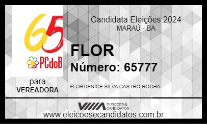 Candidato FLOR 2024 - MARAÚ - Eleições