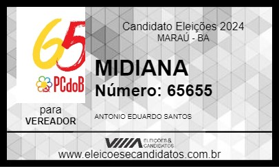 Candidato MIDIANA 2024 - MARAÚ - Eleições